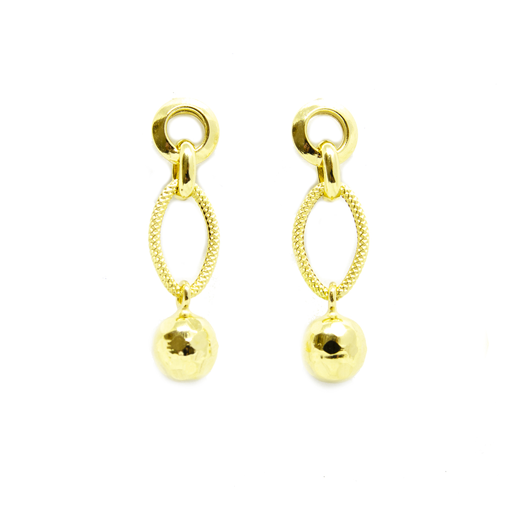 Brinco Disco em Ouro 18 Kilates - 25296